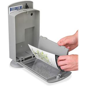 Safco Customizable Suggestion Box - External Dimensions: 7'' Width x 5'' Depth x 14.5'' Height - 25 x Card - Plastic - Gray - For Card - 1 Each