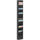 Safco 23-Pocket Steel Magazine Rack - 23 Pocket(s) - 65.50'' Height x 10'' Width x 4'' Depth - Floor - Scratch Resistant - Powder Coated - Black - Steel - 1 Each