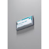 DURABLE CLICK SIGN with Cubicle Panel Pins - 2-1/8'' x 5-7/8'' - 2 Pins - Anti-glare - Acrylic, Aluminum - Updateable - Graphite - 1 Pack - Durable
