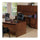 Lorell Essentials Series Rectangular Desk Shell - 59'' x 29.5'' x 29.5'' - Finish: Cherry, Laminate - Grommet