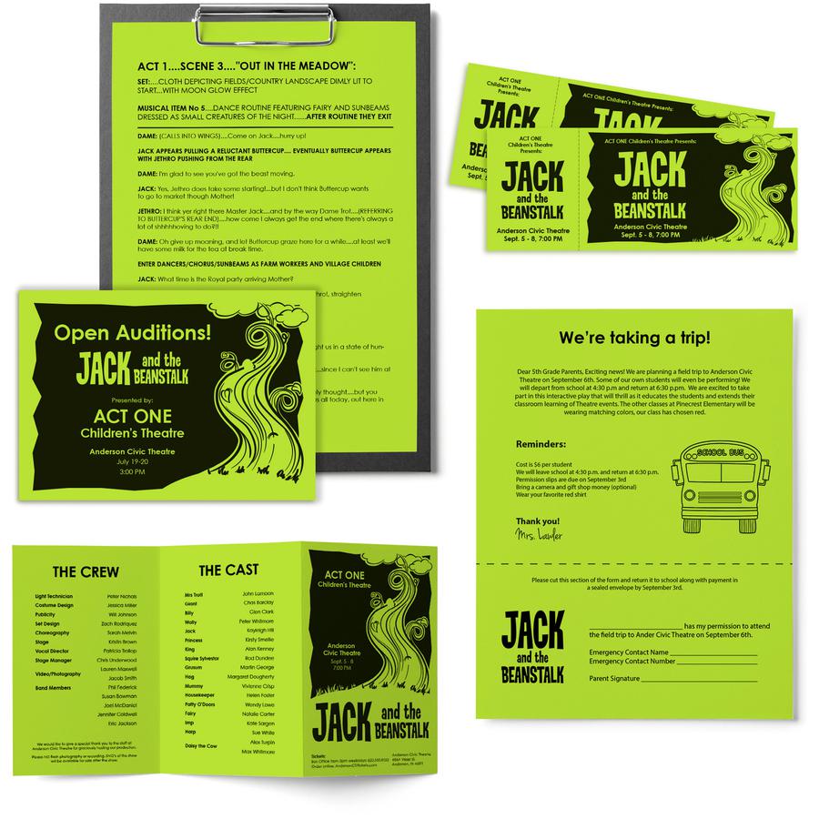 Astrobrights Color Copy Paper - Vulcan Green - Letter - 8 1/2'' x 11'' - 24 lb Basis Weight - Smooth - 500 / Pack - FSC - Acid-free, Lignin-free, Heavyweight - Vulcan Green
