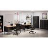 Lorell Fortress Series 48'' Right Single-Pedestal Desk - Laminated Rectangle, Walnut Top - 30'' Table Top Length x 48'' Table Top Width x 1.13'' Table Top Thickness - 29.50'' Height - Assembly Required - B