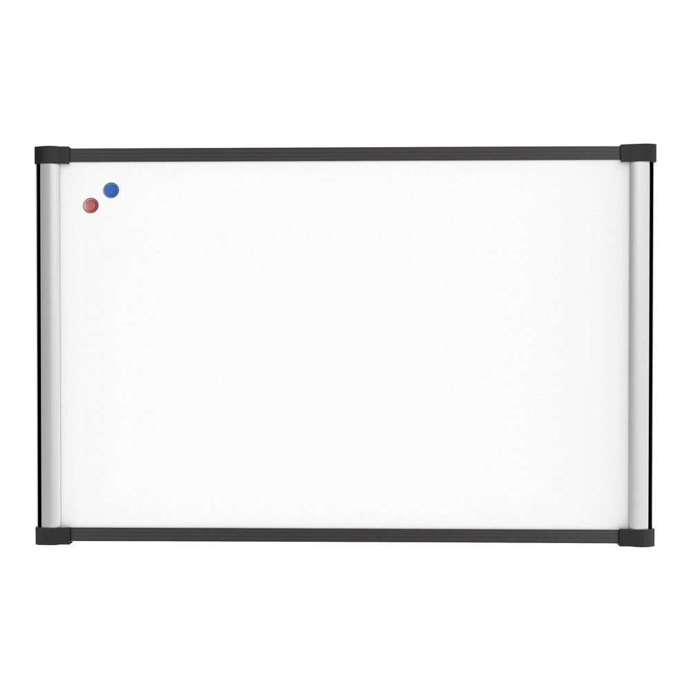 Lorell Magnetic Dry-erase Board - 36'' (3 ft) Width x 24'' (2 ft) Height - Aluminum Steel Frame - Rectangle - Magnetic - Marker Tray - 1 Each