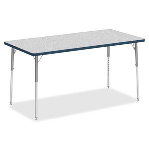 Lorell Classroom Activity Tabletop - Gray Nebula Rectangle, High Pressure Laminate (HPL) Top - 60'' Table Top Width x 30'' Table Top Depth x 1.13'' Table Top Thickness - 1 Each