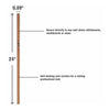 Lorell Cork Strip Bulletin Bars - 24'' Board Width - Cork Surface - Self-healing, Fade Resistant, Self-sealing - Anodized Aluminum Frame - 24 / Bundle