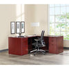 Lorell Prominence 2.0 Right-Pedestal Credenza - 72'' x 24''29'' , 1'' Top - 2 x File Drawer(s) - Single Pedestal on Right Side - Band Edge - Material: Particleboard - Finish: Thermofused Melamine (TFM)