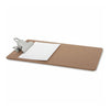 Business Source Mini Clipboard with Standard Metal Clip - Standard - 6'' x 9'' Sheet Size - Hardboard - Brown - 12 / Box
