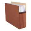 Business Source Letter Recycled File Pocket - 8 1/2'' x 11'' - 1200 Sheets Capacity - 5 1/4'' Expansion - Redrope - Sturdy, Gusset, Durable, Tear Proof - 30% Recycled - 10/Box - 5 / Carton