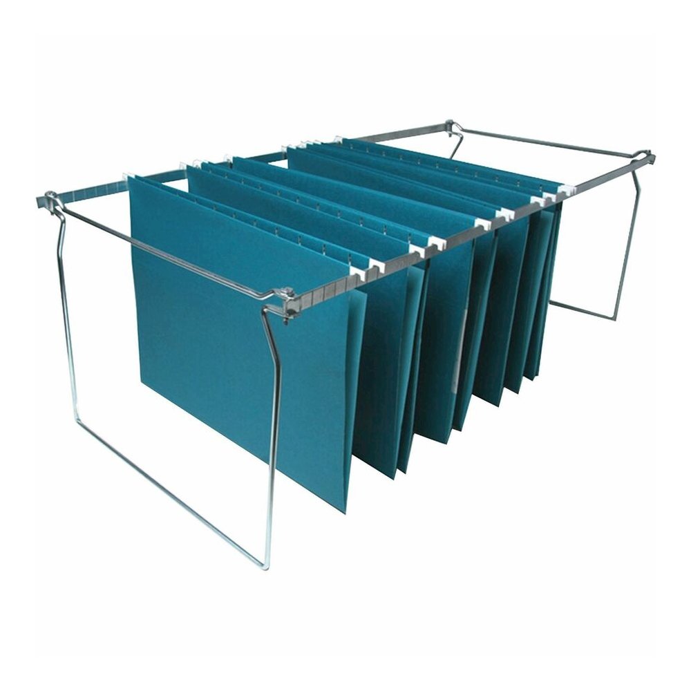 Business Source Premium File Folder Frames - Legal - Metal - Stainless Steel - 6 / Box