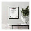 Lorell Solid Wood Poster Frame - 22'' x 28'' Frame Size - Rectangle - Horizontal, Vertical - Black - 1 Each