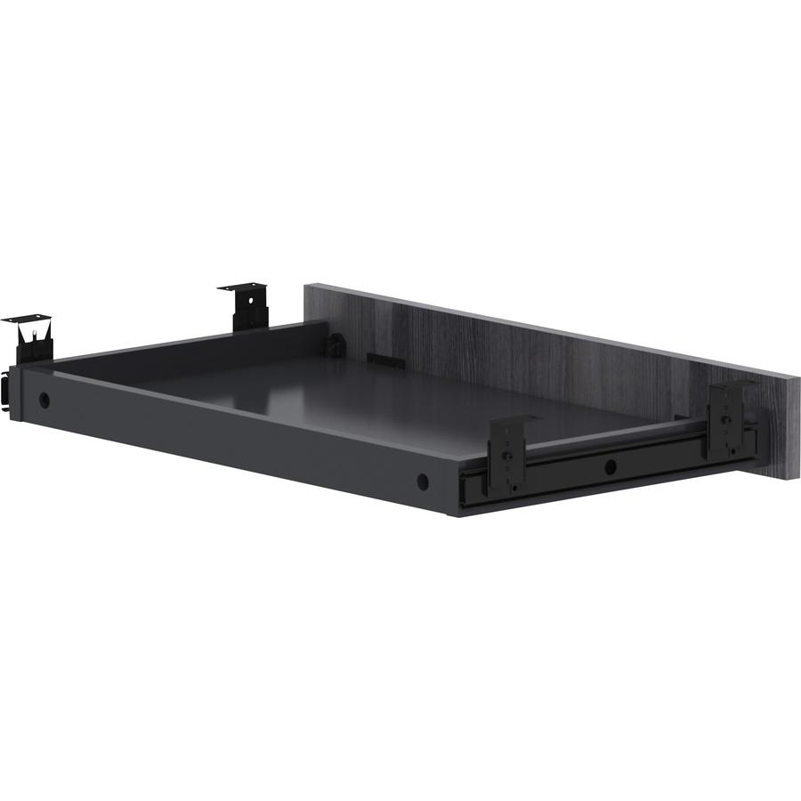 Lorell Universal Center Drawer - 28.4'' x 16.7'' x 5.1'' - Finish: Weathered Charcoal