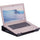 Lorell Mesh Laptop Stand - 3.50'' Height x 13'' Width x 11.50'' Depth - Desktop - Steel, Metal - Black