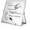 Flipside Dry-Erase Flip Easel - 12'' (1 ft) Width x 12'' (1 ft) Height - White Surface - Magnetic - 1 Each - Flipside Products