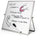 Flipside Dry-Erase Flip Easel - 12'' (1 ft) Width x 12'' (1 ft) Height - White Surface - Magnetic - 1 Each - Flipside Products