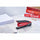 Bostitch InPower Spring-Powered Antimicrobial Desktop Stapler - 20 Sheets Capacity - 210 Staple Capacity - Full Strip - 1 Each - Red