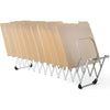 LEE Flexible Expandable Collator/Sorter/File - 12 - 7'' Width x 11'' Depth%Desktop - Silver - Aluminum - 1 Each