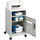 Safco Steel Compact Machine Stand - 200 lb Load Capacity - Hinged Door - 27.4'' Height x 17.3'' Width x 17.3'' Depth - Floor - Laminate - Steel - Gray