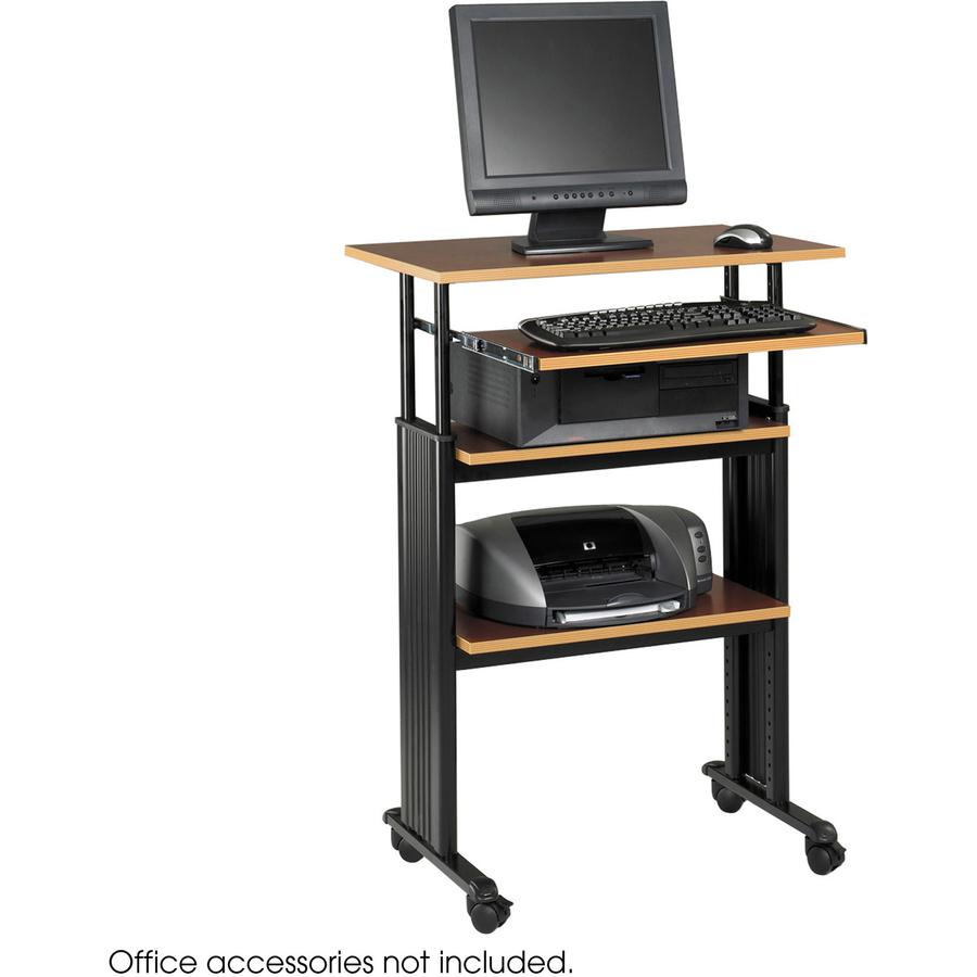 Safco Muv Stand-up Adjustable Height Desk - Rectangle Top - Adjustable Height - 35'' to 49'' , 1'' , 1'' , 14'' , 14'' Adjustment - Assembly Required - Steel - 1 Each