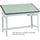 Safco Precision Drafting Table Top - Green Rectangle, Melamine Top - Enamel Base - 37.50'' Table Top Length x 60'' Table Top Width x 1'' Table Top Thickness - Wood, Particleboard - 1 Each