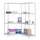Industrial Wire Shelving - 36'' x 18'' - 4 x Shelf(ves) - Gray - Safco