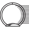 Lion Insta-Cover Round Ring Easel Binder - 1 1/2'' Binder Capacity - Letter - 8 1/2'' x 11'' Sheet Size - 3 x Round Ring Fastener(s) - 80 Pocket(s) - Black - Recycled - Label Holder, Reinforced Sewn Edge