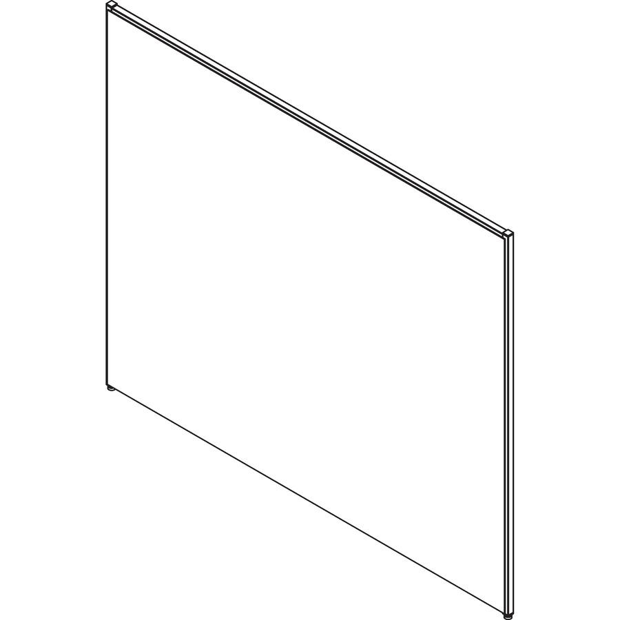 Lorell Panel System Partition Fabric Panel - 72.5'' Width x 60'' Height - Steel Frame - Gray - 1 Each
