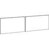 Lorell Fortress Modular Series Stack-On Hutch Door Kit - 60'' Width - Lockable, Reinforced - Steel - Black