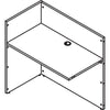 Lorell Essentials Series Reception Return - 0.1'' Edge, 42'' x 24''41.5'' - Finish: Mahogany Laminate