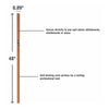 Lorell Cork Strip Bulletin Bars - 48'' Board Width - Cork Surface - Self-healing, Fade Resistant, Self-sealing - Anodized Aluminum Frame - 3 / Bundle