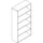Lorell Prominence 2.0 Bookcase - 34'' x 12''69'' , 1'' Top - 0 Door(s) - 6 Shelve(s) - Band Edge - Material: Particleboard - Finish: Laminate