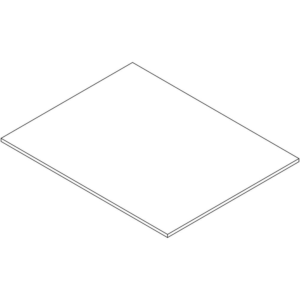 Lorell Revelance Conference Rectangular Tabletop - 59.9'' x 47.3'' x 1'' x 1'' - Material: Laminate - Finish: Weathered Charcoal