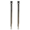 Tatco Heavy-duty Posts for Stanchion - Stainless Steel 41'' Post Black Rope - Chrome - 2 / Box