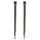 Tatco Heavy-duty Posts for Stanchion - Stainless Steel 41'' Post Black Rope - Chrome - 2 / Box