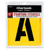 Chartpak Painting Letters/Numbers Stencils - 6'' - Gothic - Yellow