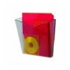 Deflecto Euro-style DocuPocket Wall Pocket - 1 Pocket(s) - 10.25'' Height x 10.87'' Width x 4'' Depth - Smoke - Plastic - 1 Each - deflecto