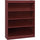 Lorell Panel End Hardwood Veneer Bookcase - 36'' x 12'' x 48'' - 4 x Shelf(ves) - 440 lb Load Capacity - Mahogany - Laminate - Wood - Assembly Required