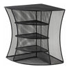 Safco Onyx Mesh Corner Organizer - 13'' Height x 15'' Width x 11'' Depth - Desktop - Black - Steel - 1 Each