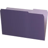 Pendaflex 1/3 Tab Cut Legal Recycled Top Tab File Folder - 8 1/2'' x 14'' - Violet - 10% Recycled - 100 / Box