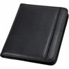 Samsill Letter Pad Folio - 8 1/2'' x 11'' - 6 Exterior, Internal Pocket(s) - Vinyl, Polyvinyl Chloride (PVC) - Black - 1 Each