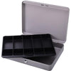 Sparco All-Steel Locking Cash Box with Tray - 5 Bill - 5 Coin - Steel - Gray - 2'' Height x 10.5'' Width x 15'' Depth