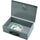 Sparco All-Steel Insulated Cash Box - Steel - Gray - 3.8'' Height x 12.8'' Width x 8.3'' Depth