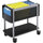 Safco Scoot Open Top Mobile File - 1 Shelf - 200 lb Capacity - 4 Casters - Steel - x 28'' Width x 14.8'' Depth x 26'' Height - Black - 1 Each