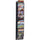 Safco 10-pocket Onyx Mesh Literature Rack - 10 Pocket(s) - 50.75'' Height x 10.25'' Width x 3.50'' Depth - Wall Mountable - Powder Coated - Black - Steel - 1 Each