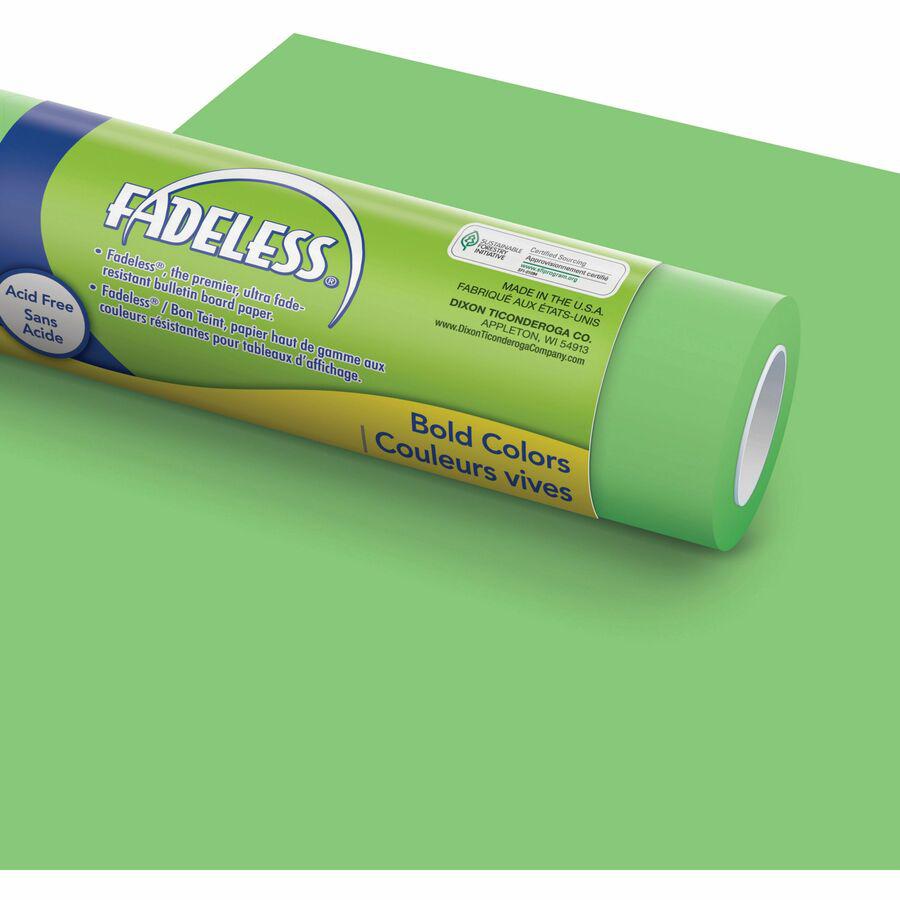 Fadeless Bulletin Board Art Paper - Art Project, Craft Project, School Project, Home Project, Office Project - 3''Height x 48''Width x 50 ftLength - 1 / Roll - Nile Green - Paper - Pacon