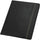 Samsill Professional Letter Pad Folio - 8 1/2'' x 11'' - 2 Internal Pocket(s) - Vinyl, Polyvinyl Chloride (PVC) - Black - 1 Each