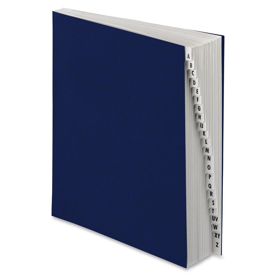 Pendaflex Indexing Expanding Desk File - 8 1/2'' x 11'' - 30 Divider(s) - Pressboard - Navy - 10% Recycled - 1 Each