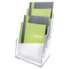 Deflecto Multi-Compartment DocuHolder - 920 x Sheet - 4 Compartment(s) - 1.57'' - 13.5'' Height x 9.3'' Width x 7'' DepthDesktop - Clear - Polystyrene - 1 Each - deflecto