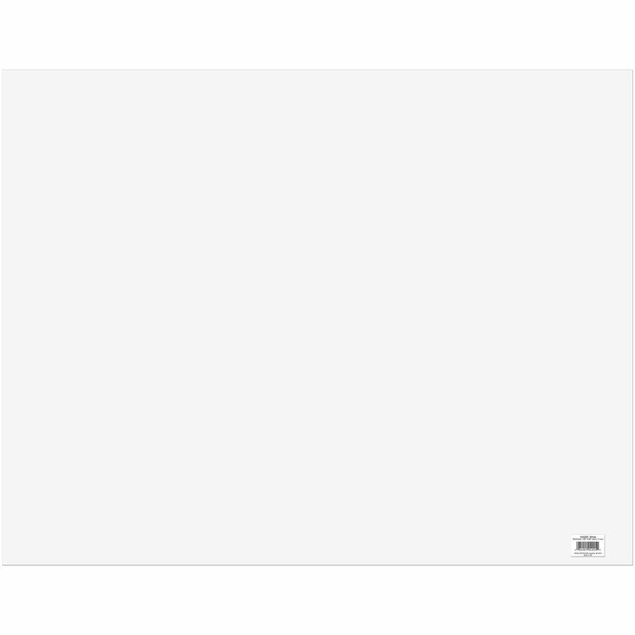UCreate Economy Poster Board - Art, Mat, Mounting, Block Printing, Painting, Craft - 28'' Height x 22'' Width - White - 100 / Carton