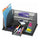Safco Onyx 3-Drawer Desktop Organizer - 3 Drawer(s) - 16'' Height x 11.38'' Width x 8'' Depth - Powder Coated - Black - Steel - 1 Each
