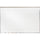 Ghent 48.50'' x 72.50'' Aluminum Frame Porcelain Magnetic Projection Whiteboard w/ 1'' Maprail